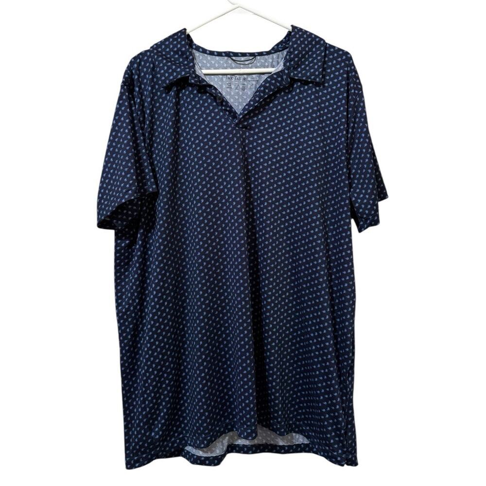 Jack Tailor Men‎ XL Short Sleeve Polo Shirt Stretch Moisture Wicking Breathable